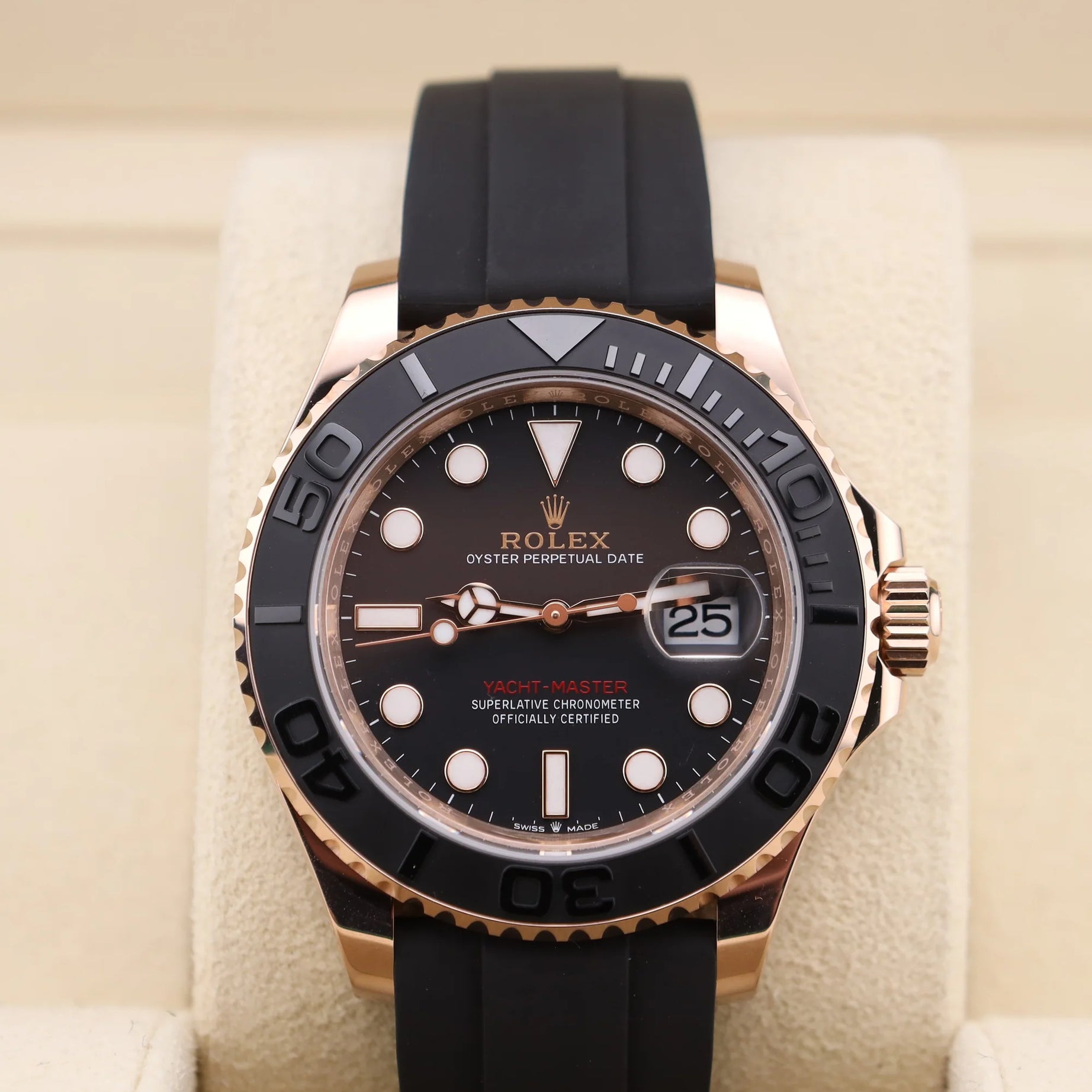 Rolex Yacht-Master 40 Rose Gold on Oysterflex 126655 - 2021
