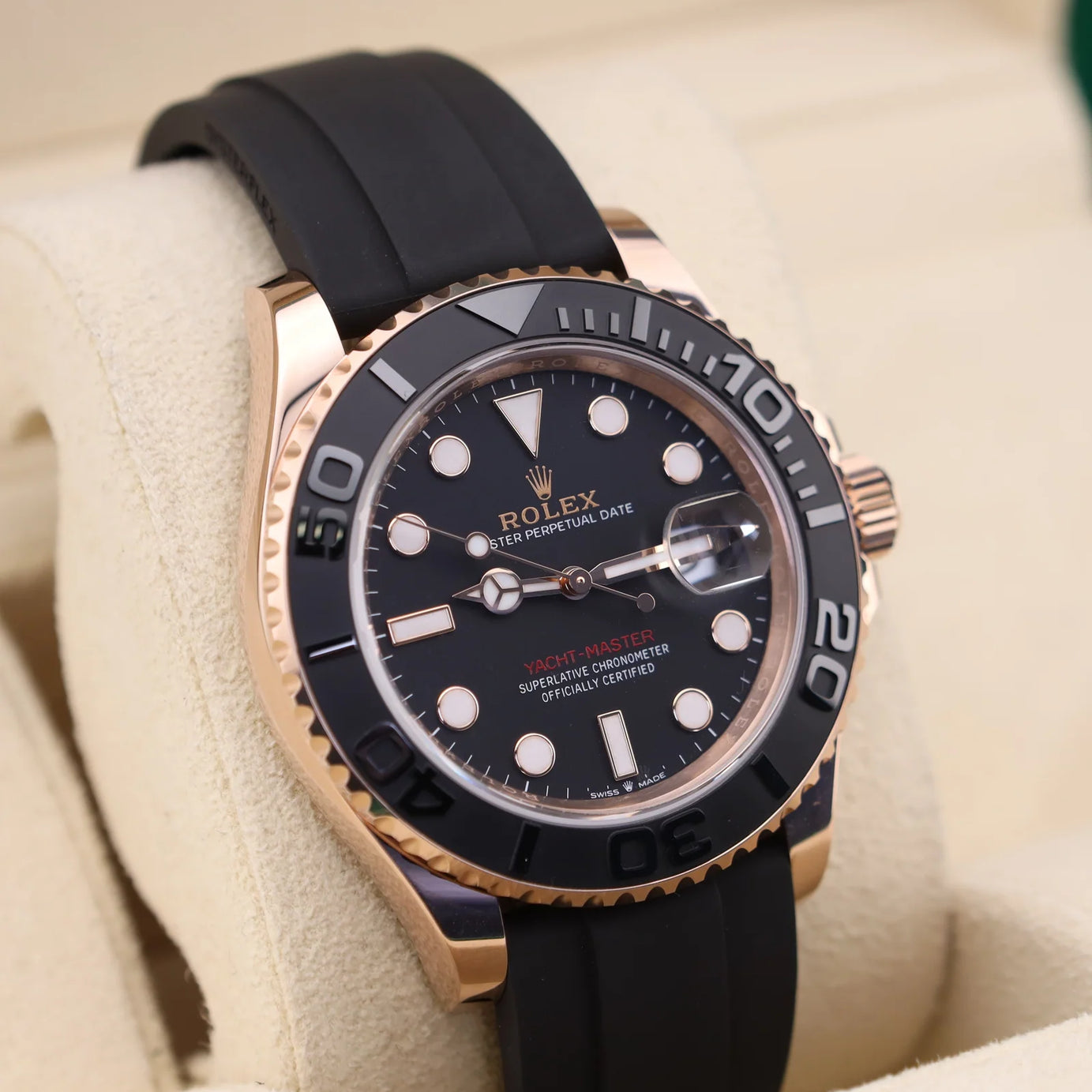 Rolex Yacht-Master 40 Rose Gold on Oysterflex 126655 - 2021