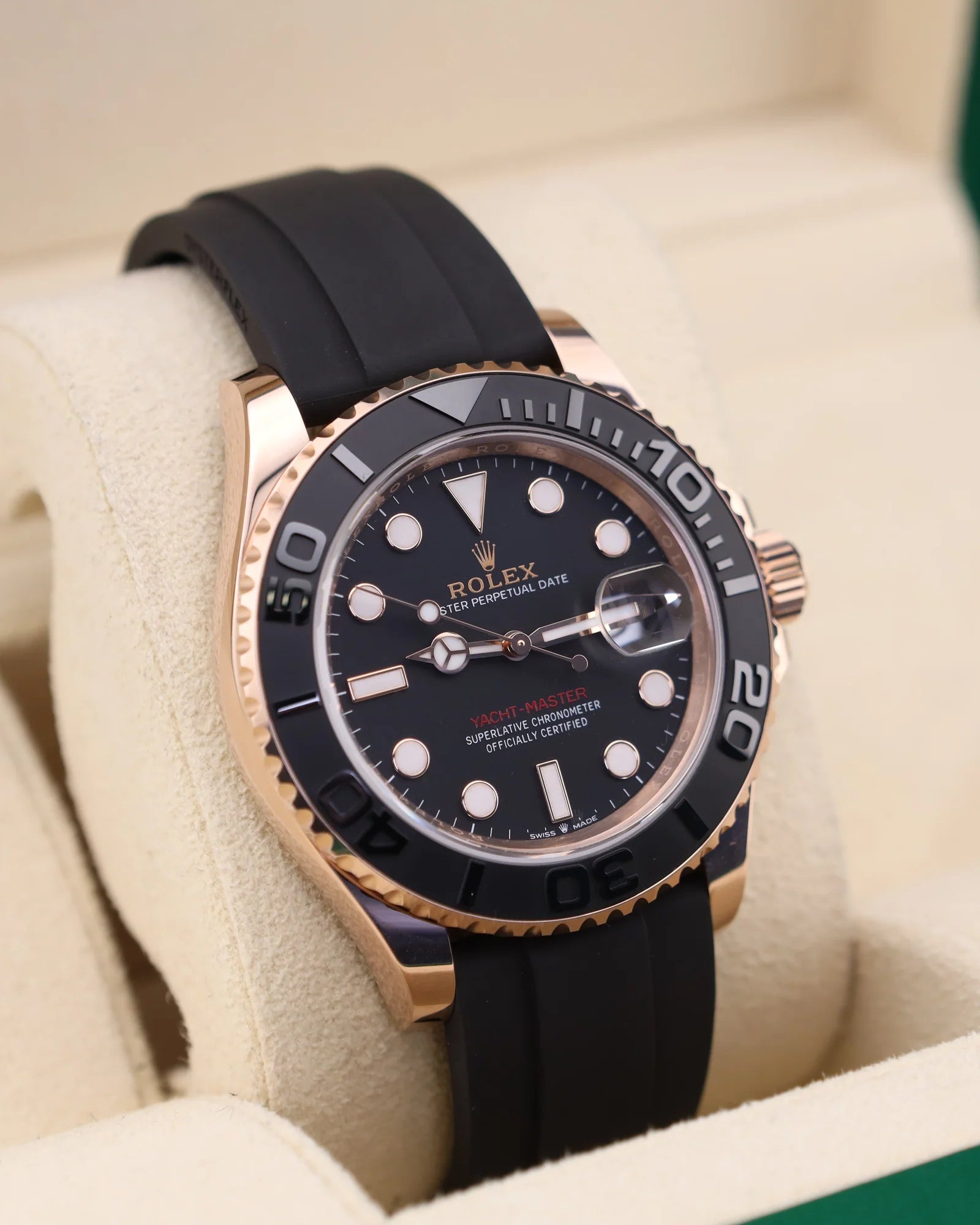 Rolex Yacht-Master 40 Rose Gold on Oysterflex 126655 - 2021