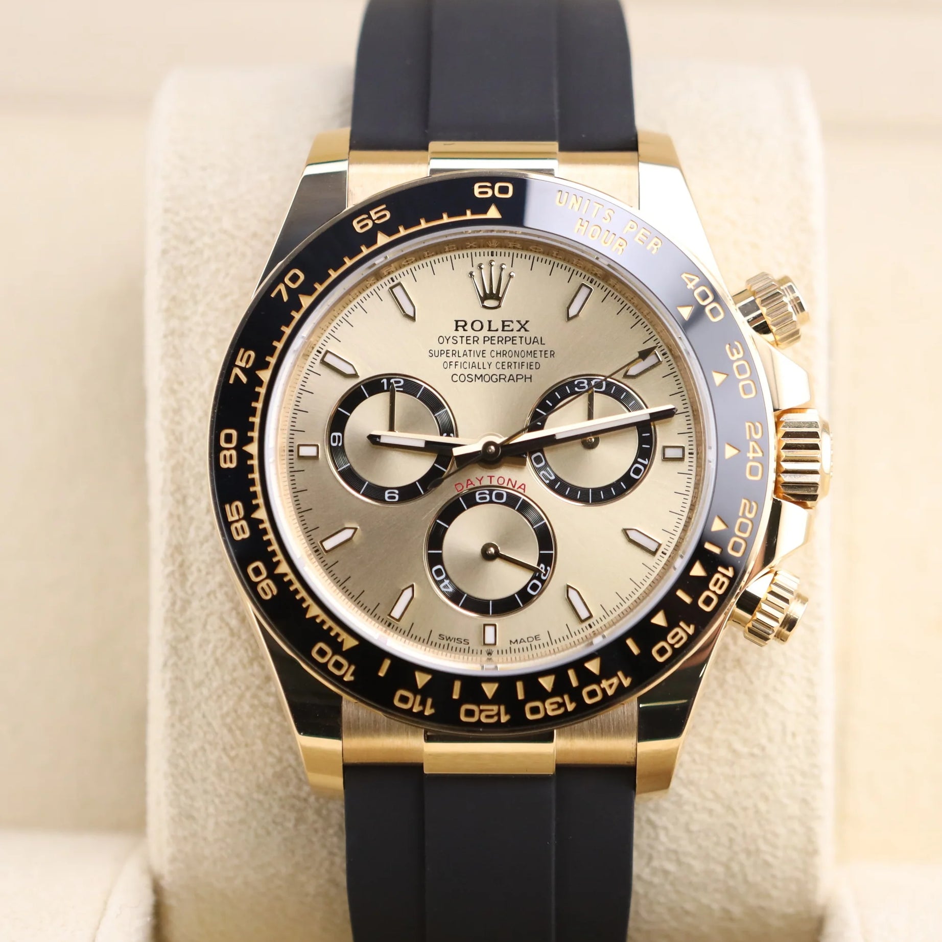 Rolex Daytona Champagne Dial on Oysterflex 126518LN