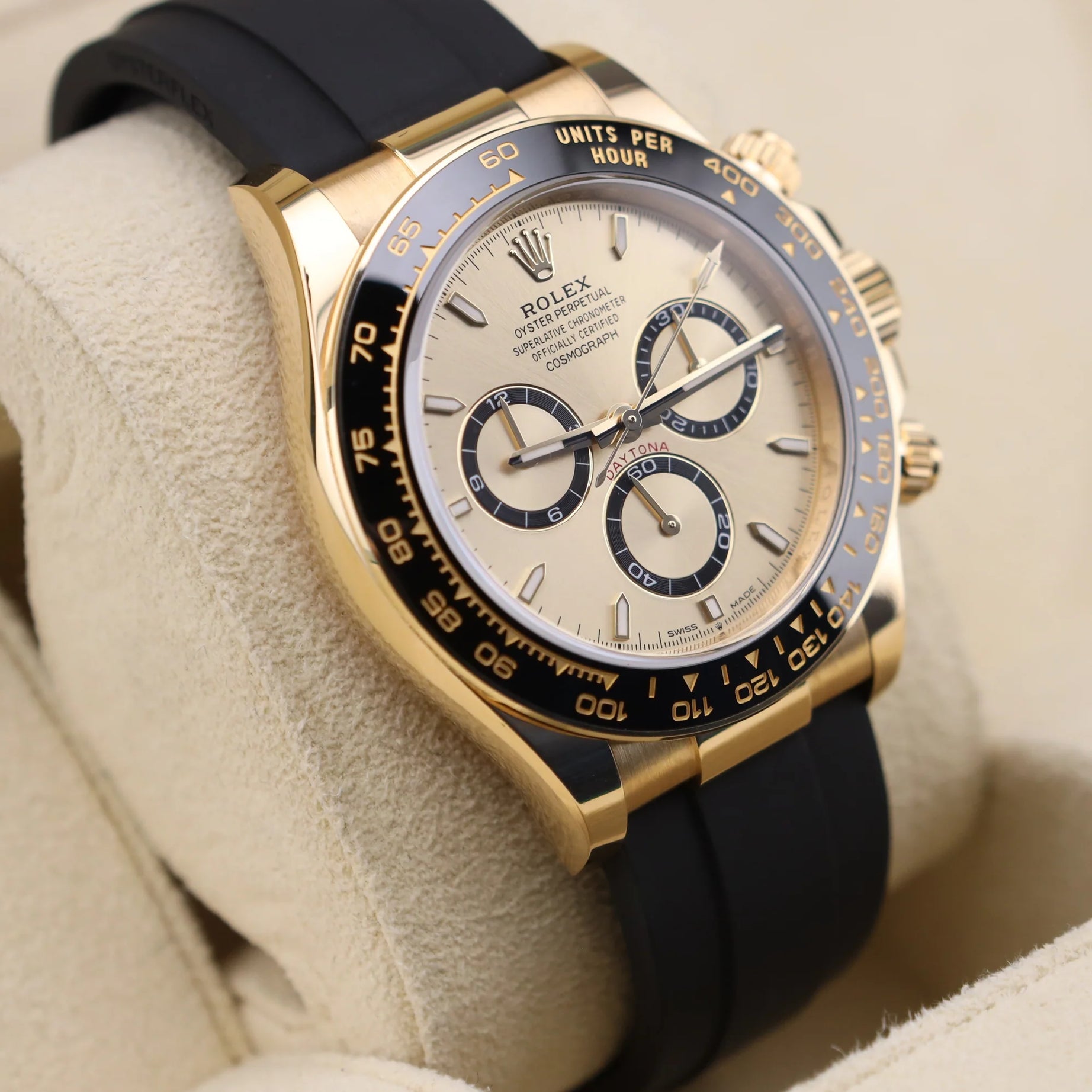 Rolex Daytona Champagne Dial on Oysterflex 126518LN