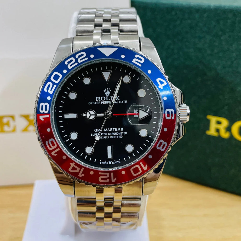 Rlx GMT Master - 40mm - Stainless Steel - Pepsi Jubilee