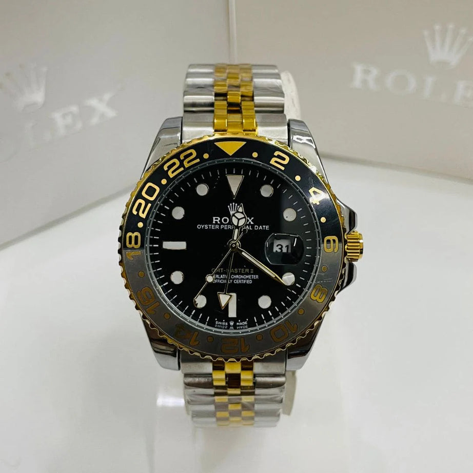 Rlx GMT Master - 40mm - Stainless Steel - Two Tone Gold